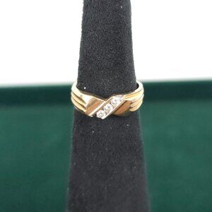 10K Solid Gold Men’s Diamond Ring
